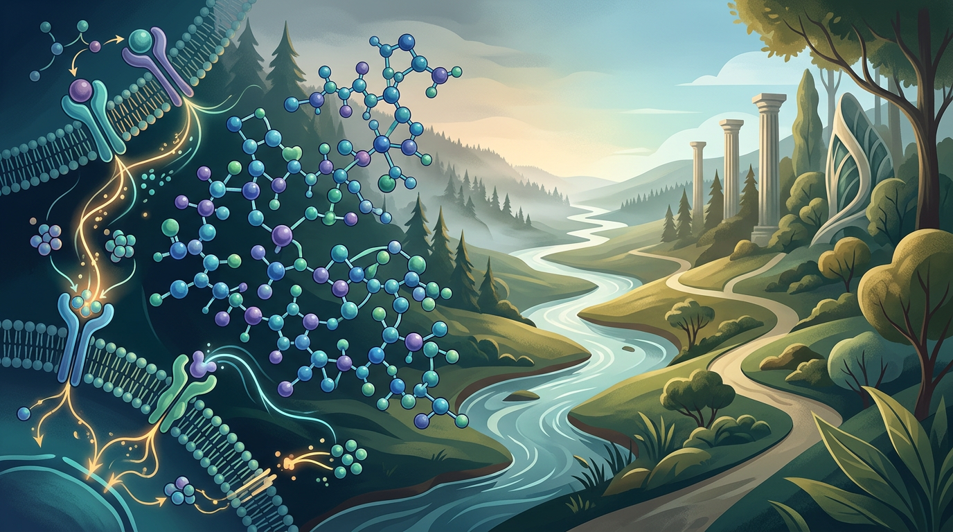 Editorial peptide research illustration for Compounded Tirzepatide: The Shifting Legal Landscape
