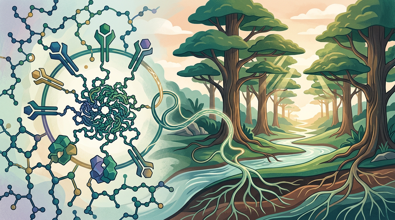 Editorial peptide research illustration for Rapamycin and the Longevity Frontier