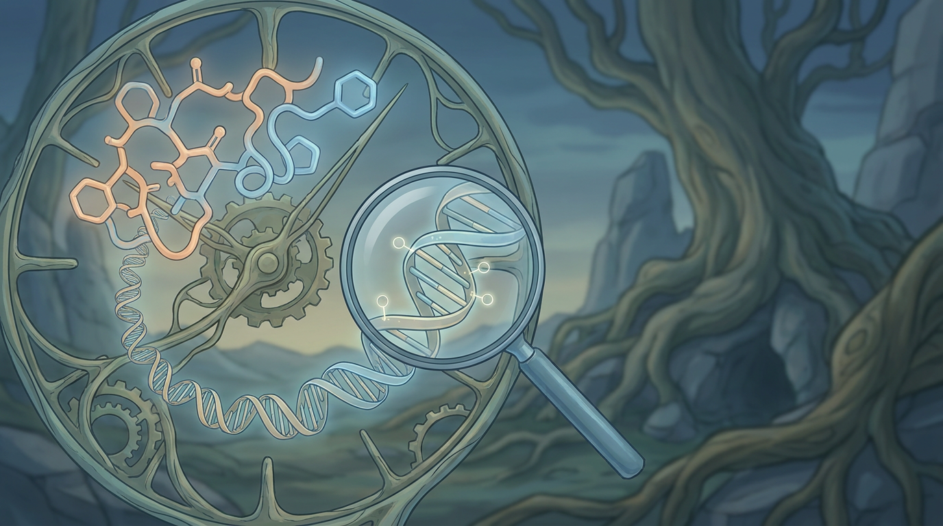 Editorial peptide research illustration for Semaglutide and the Epigenetic Clock: A Reality Check