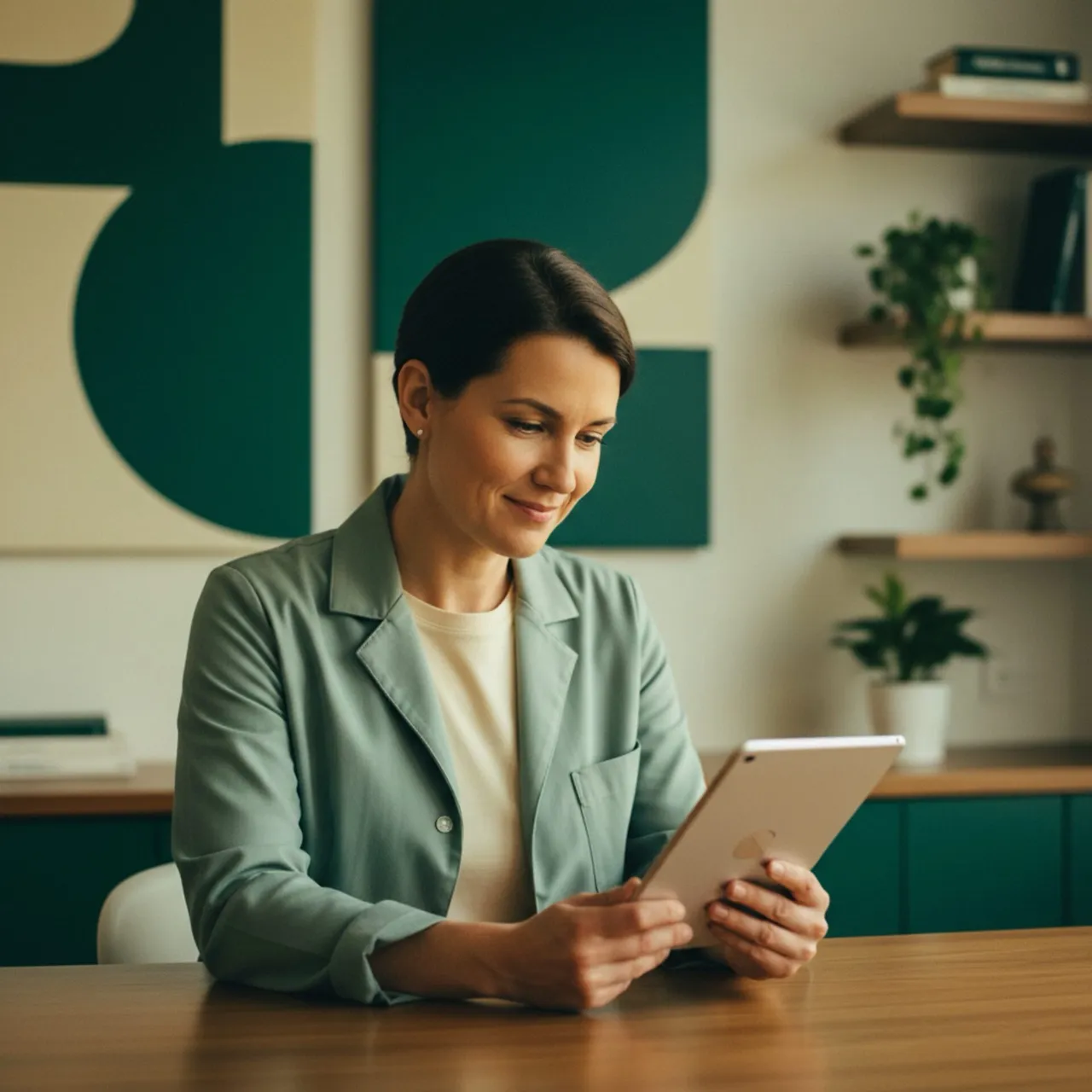 Pepture for clinicians, monitor your own consented patients Clinician reviewing patient-reported outcomes on a tablet at a clinical workstation