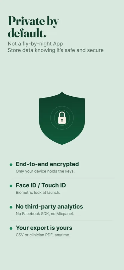 Pepture private by design, no ads, no social login